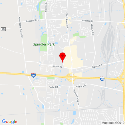 Map showing the location of the clubhouse